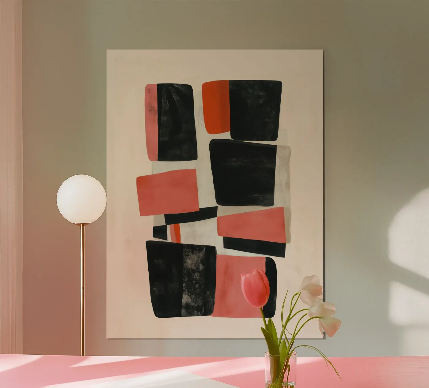 Quiet Geometry poster van Nadjaa