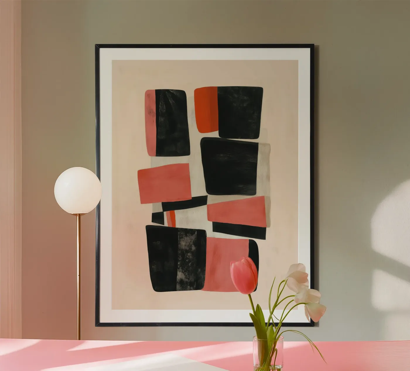 Quiet Geometry poster van Nadjaa