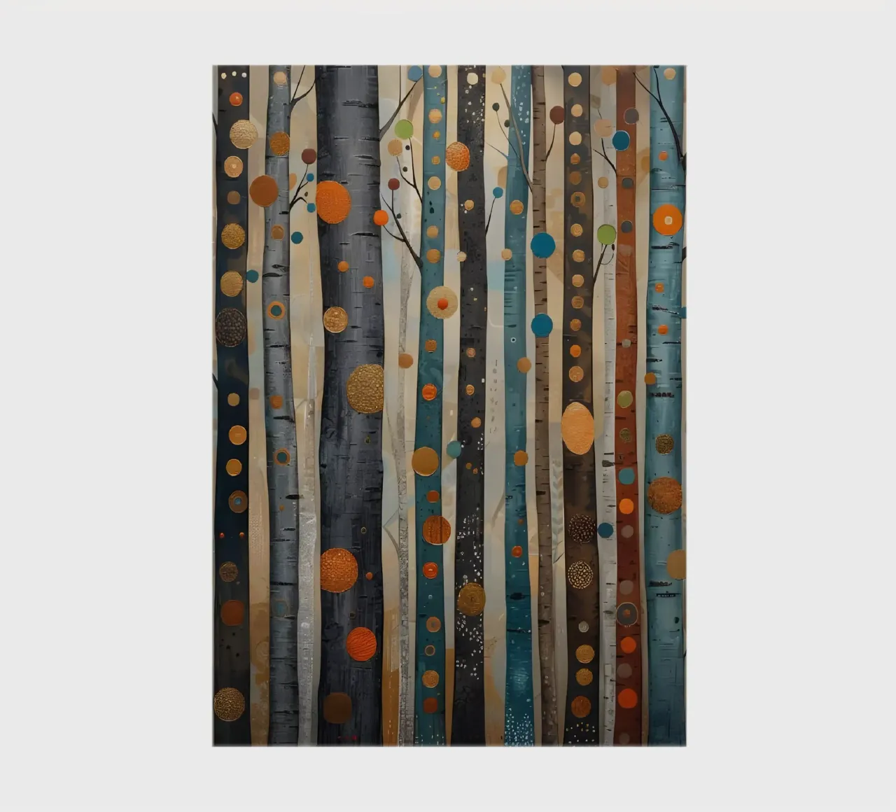 Golden Grove: A Symphony of Trees notebook by Artistic-shop