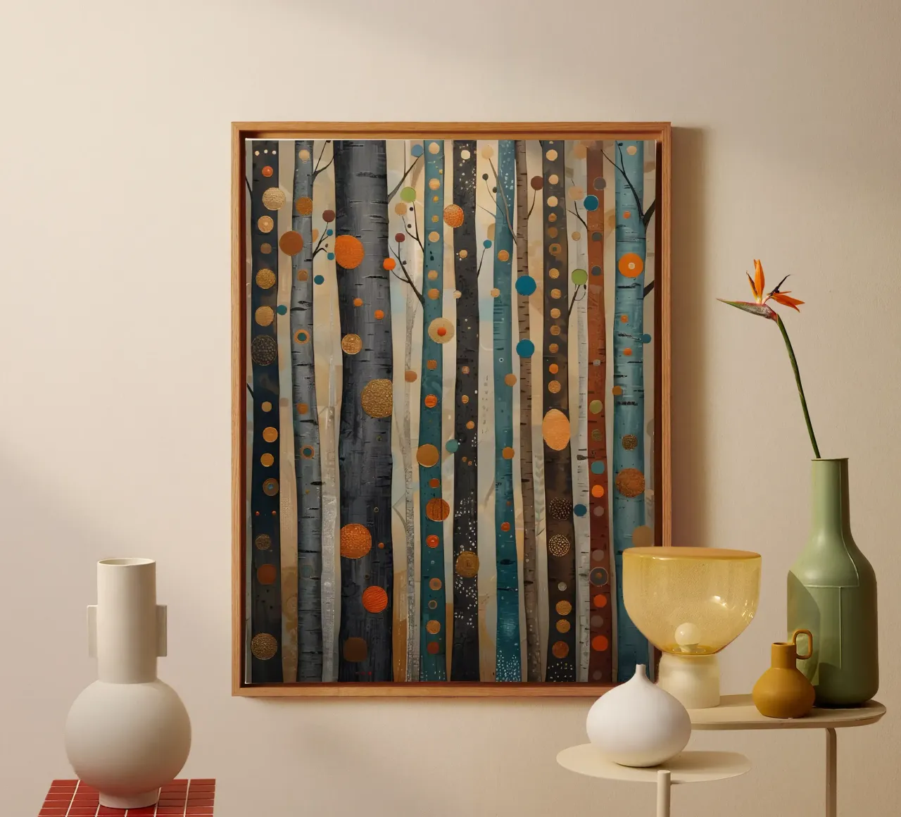 Golden Grove: A Symphony of Trees canvas by Artistic-shop