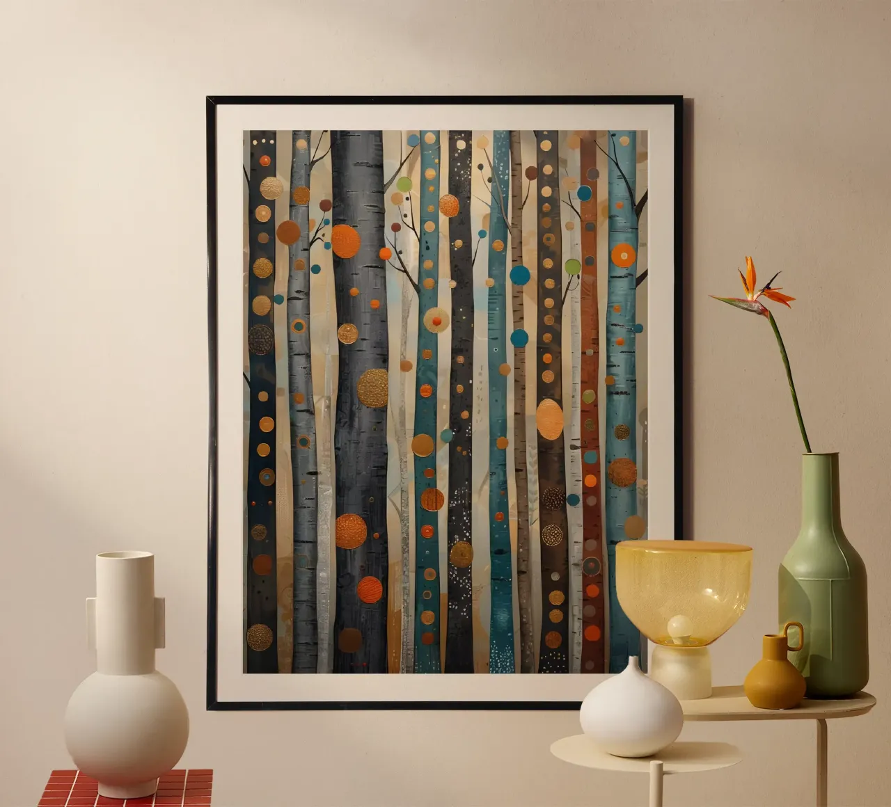 Golden Grove: A Symphony of Trees hahnemühle by Artistic-shop