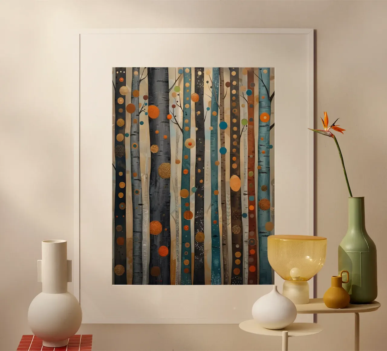 Golden Grove: A Symphony of Trees hahnemühle by Artistic-shop