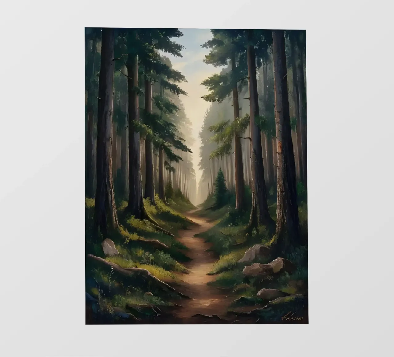 L'abbraccio della foresta telo in pvc da Artistic-shop