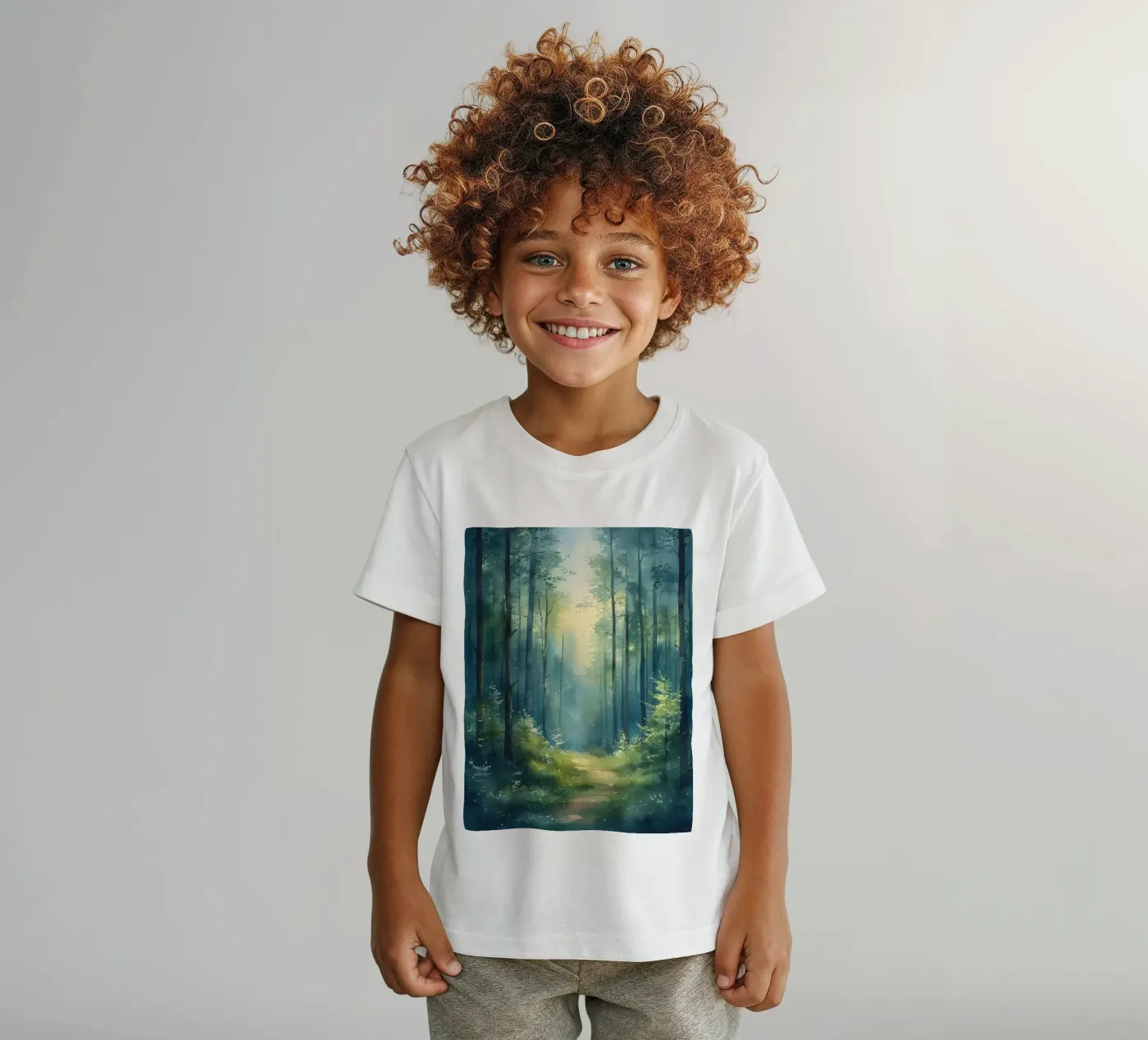 Betoverd bospad kinder t-shirt van Artistic-shop