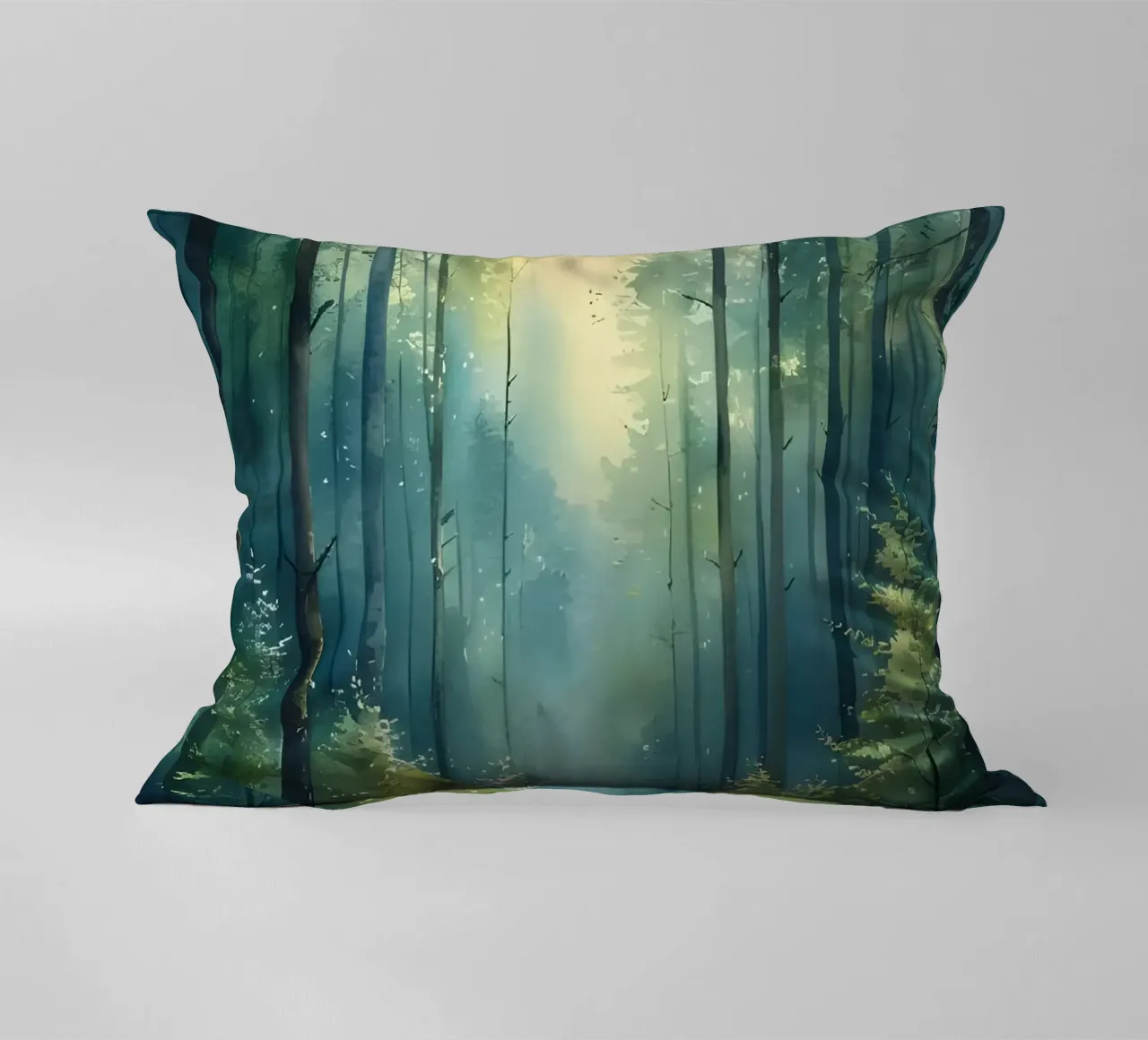 Enchanted Forest Path decorative cushion by Artistic-shop