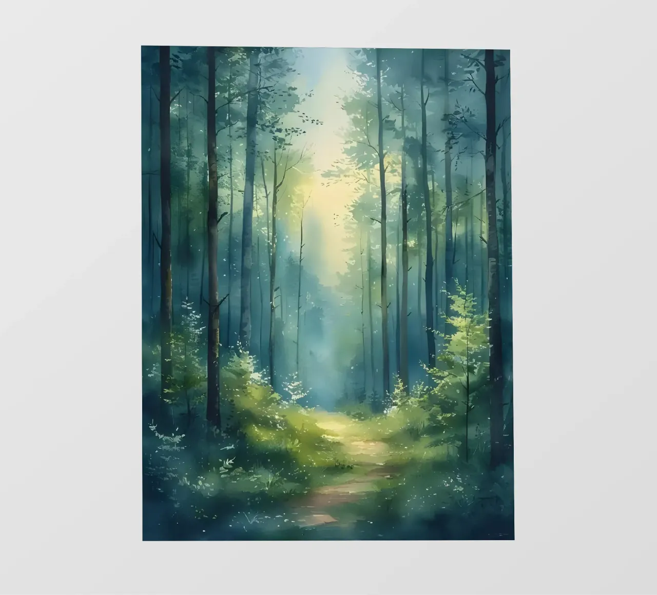 Betoverd bospad fotobehang van Artistic-shop