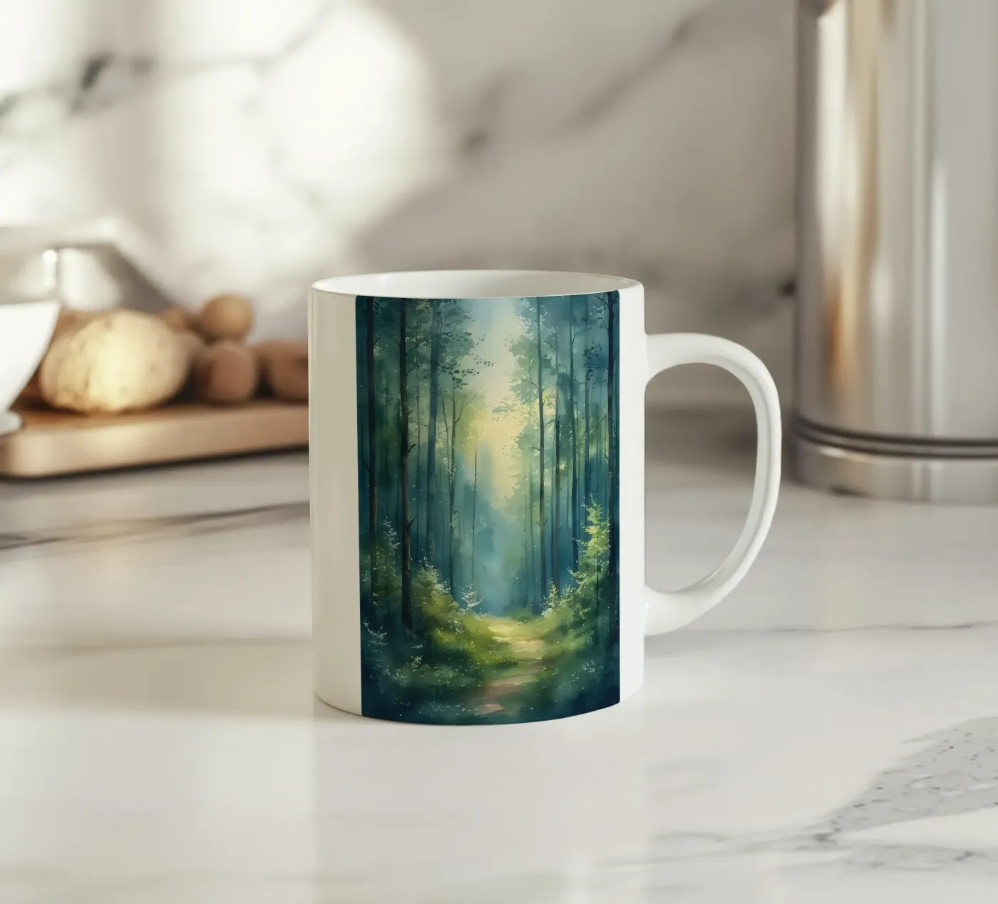 Enchanted Forest Path ceramic mug by Artistic-shop