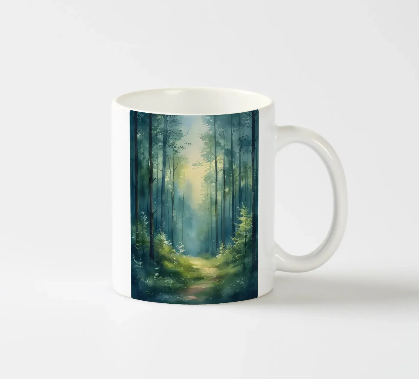 Enchanted Forest Path ceramic mug by Artistic-shop