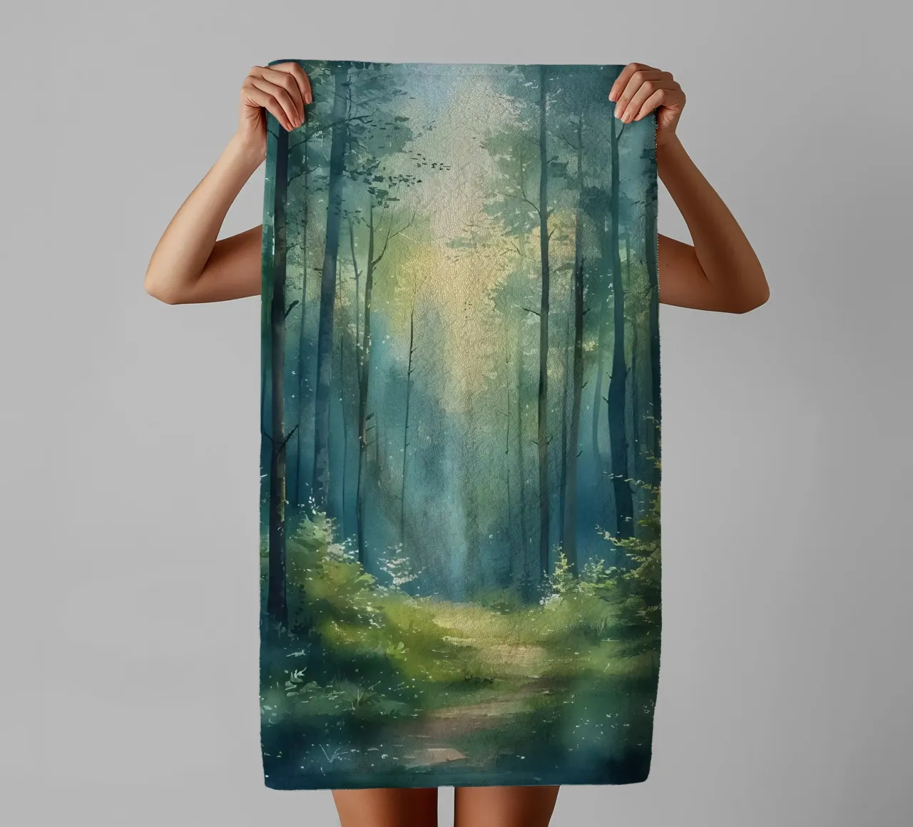 Enchanted Forest Path towel by Artistic-shop