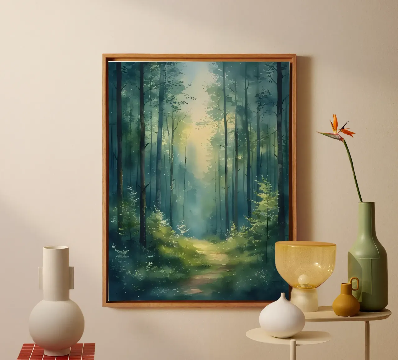 Sentiero della foresta incantata tela da Artistic-shop