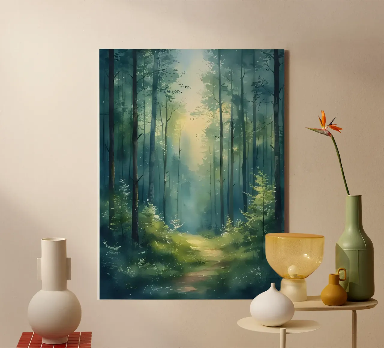 Sentiero della foresta incantata tela da Artistic-shop