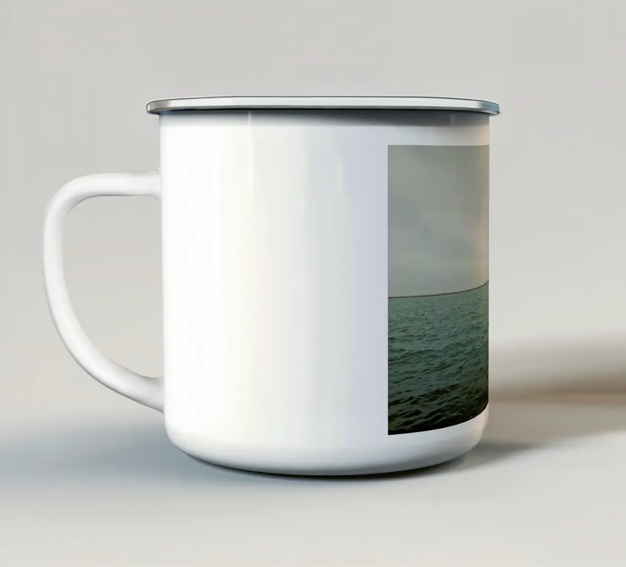 Lake Michigan tazza in smalto da Marc Gruninger