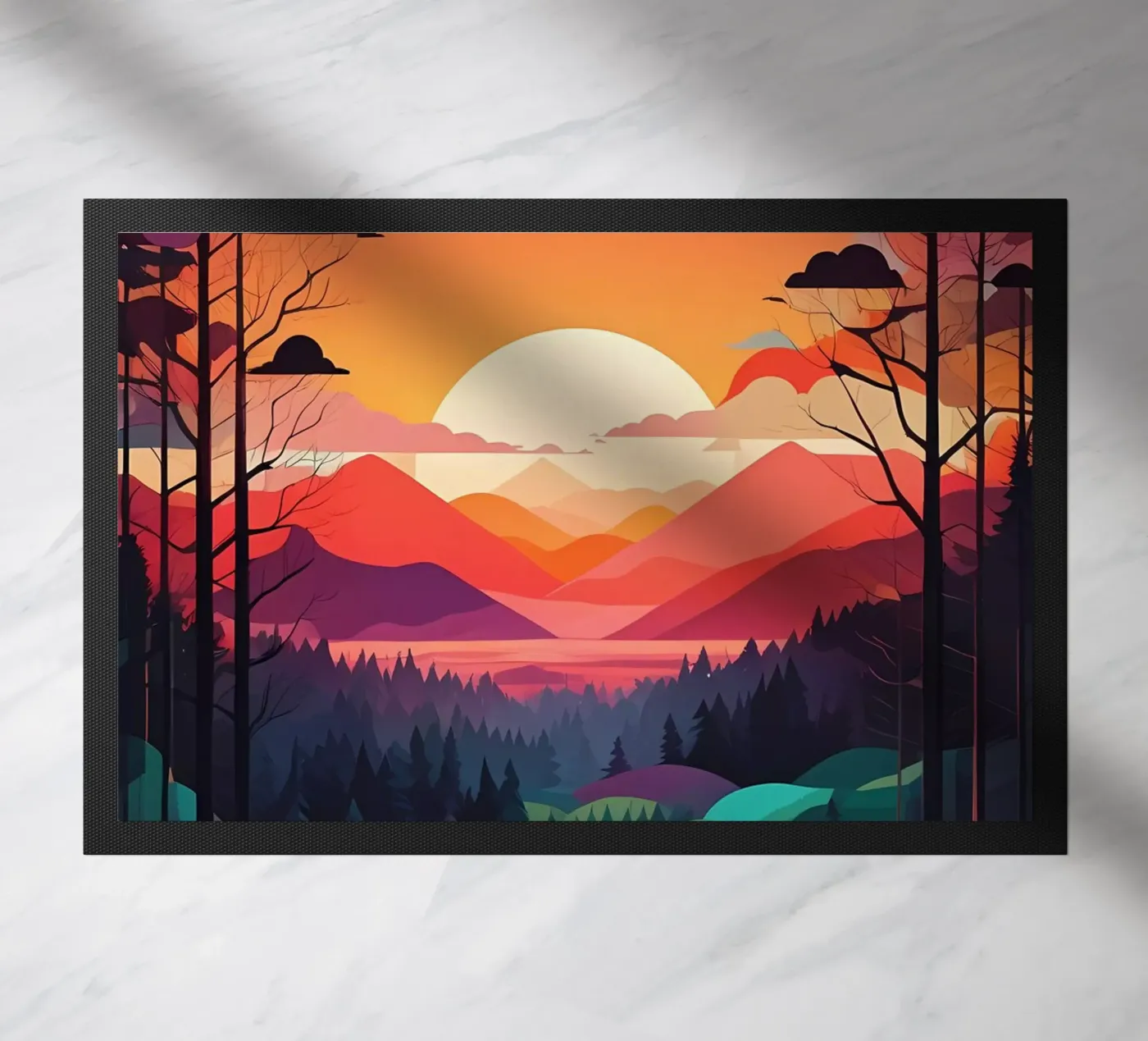 Sunset Symphony doormat by Artistic-shop