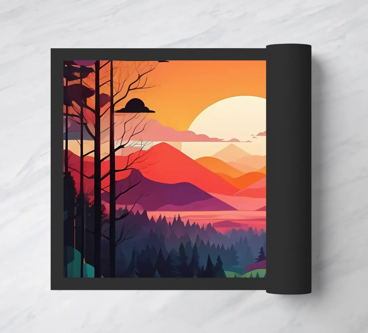 Sunset Symphony doormat by Artistic-shop