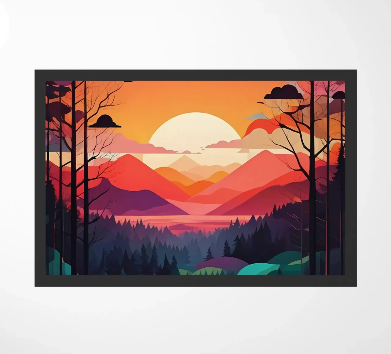 Sunset Symphony doormat by Artistic-shop