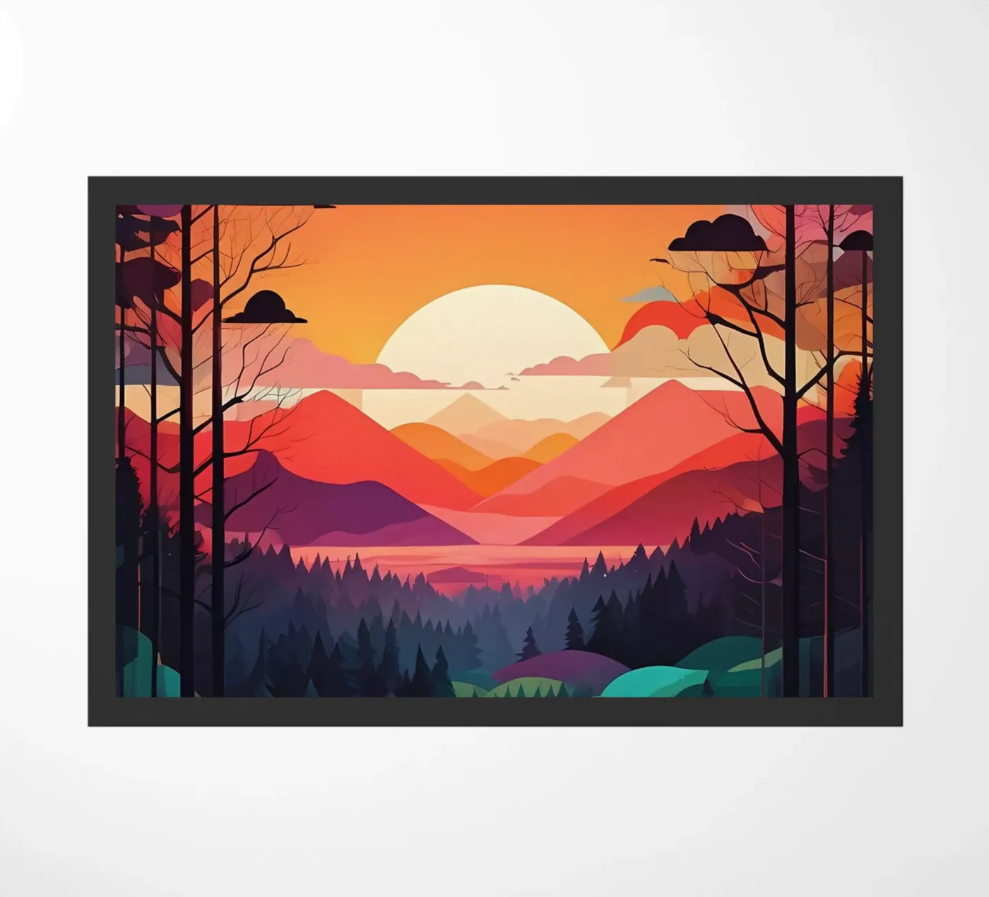 Sunset Symphony doormat by Artistic-shop