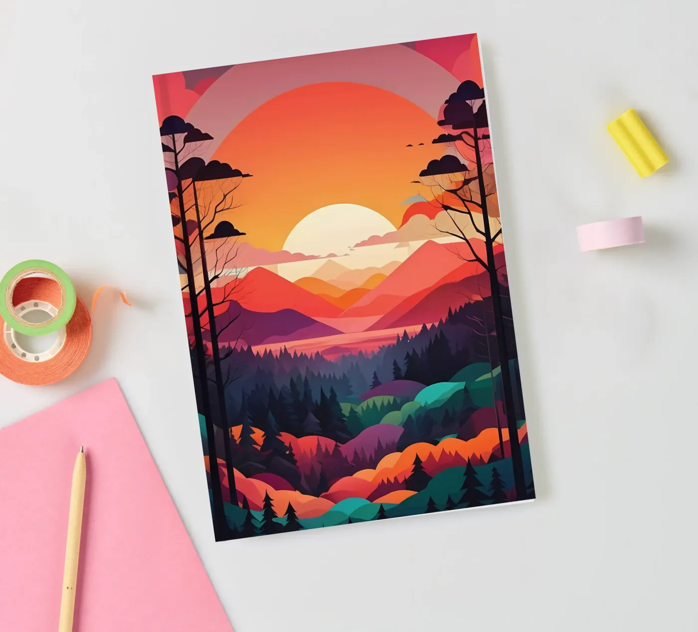 Sunset Symphony notebook by Artistic-shop