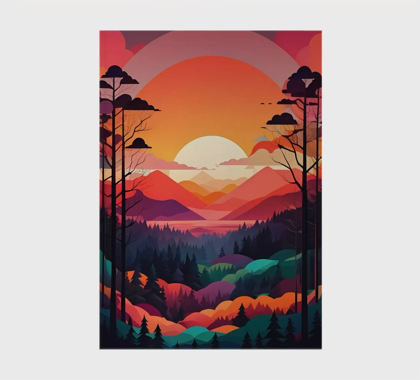 Sunset Symphony notebook by Artistic-shop