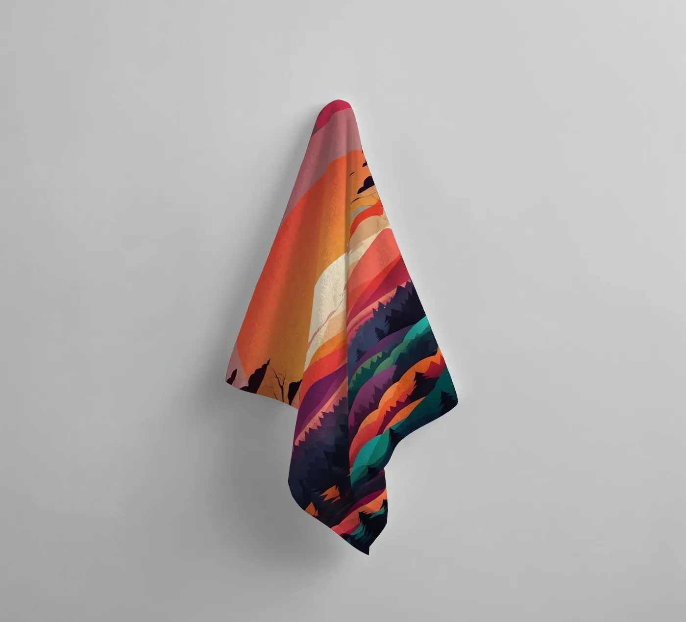 Sunset Symphony towel by Artistic-shop