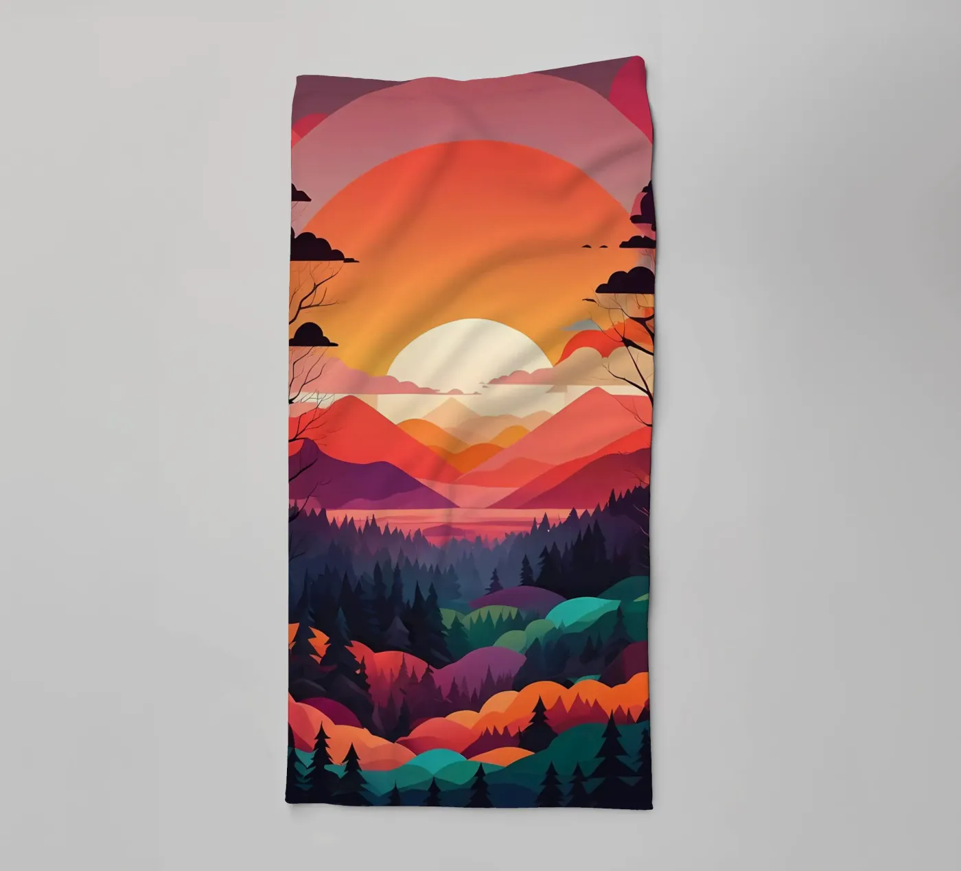 Sunset Symphony towel by Artistic-shop