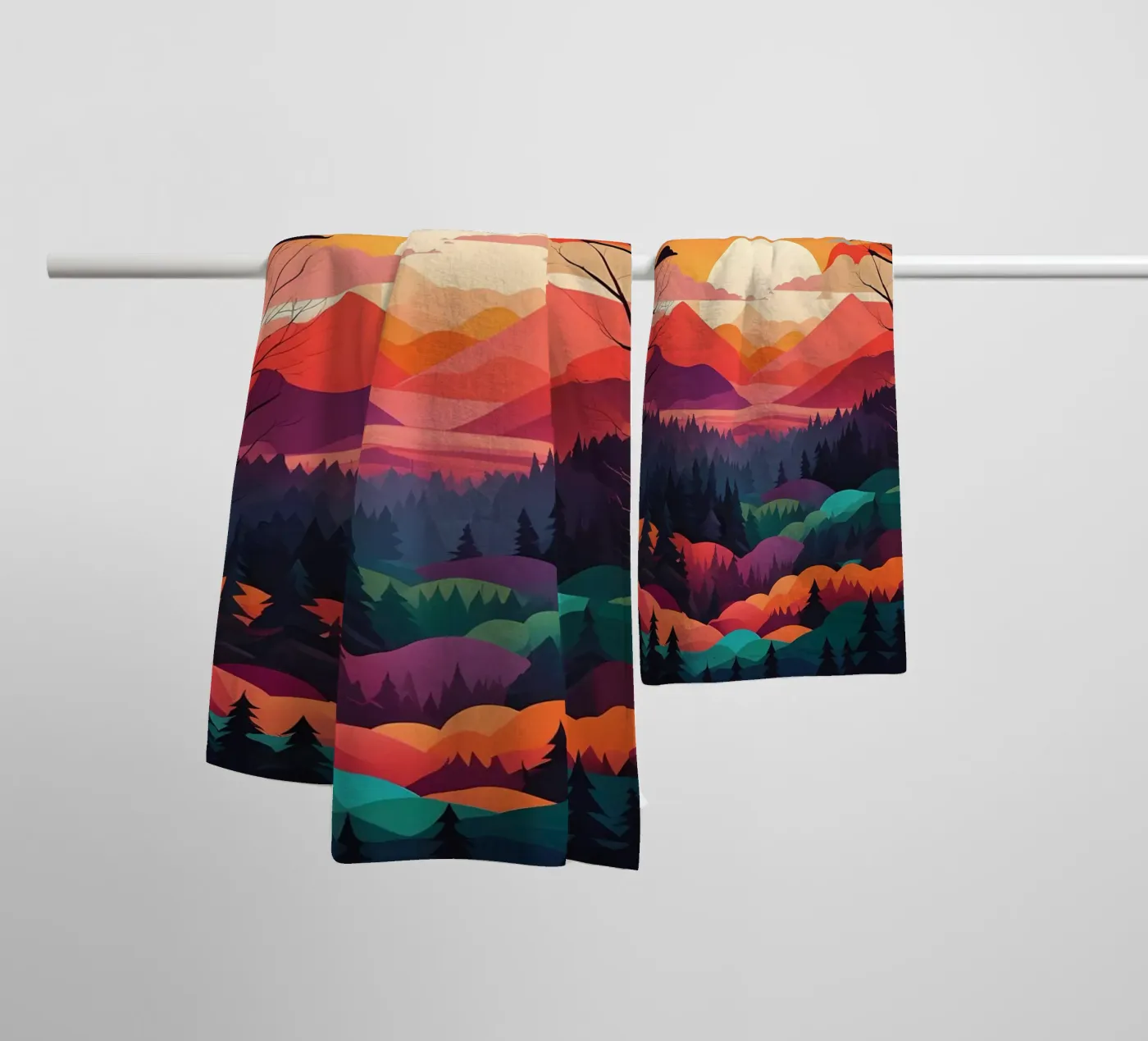 Sunset Symphony towel by Artistic-shop
