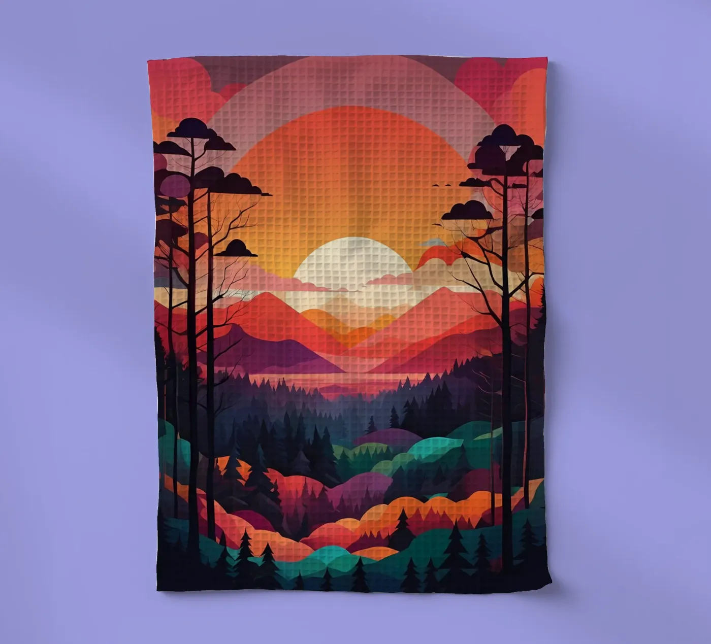 Sunset Symphony Geschirrtuch von Artistic-shop