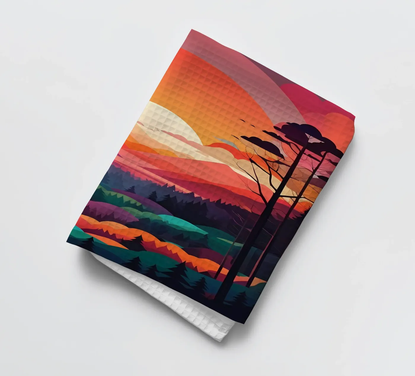 Sunset Symphony Geschirrtuch von Artistic-shop