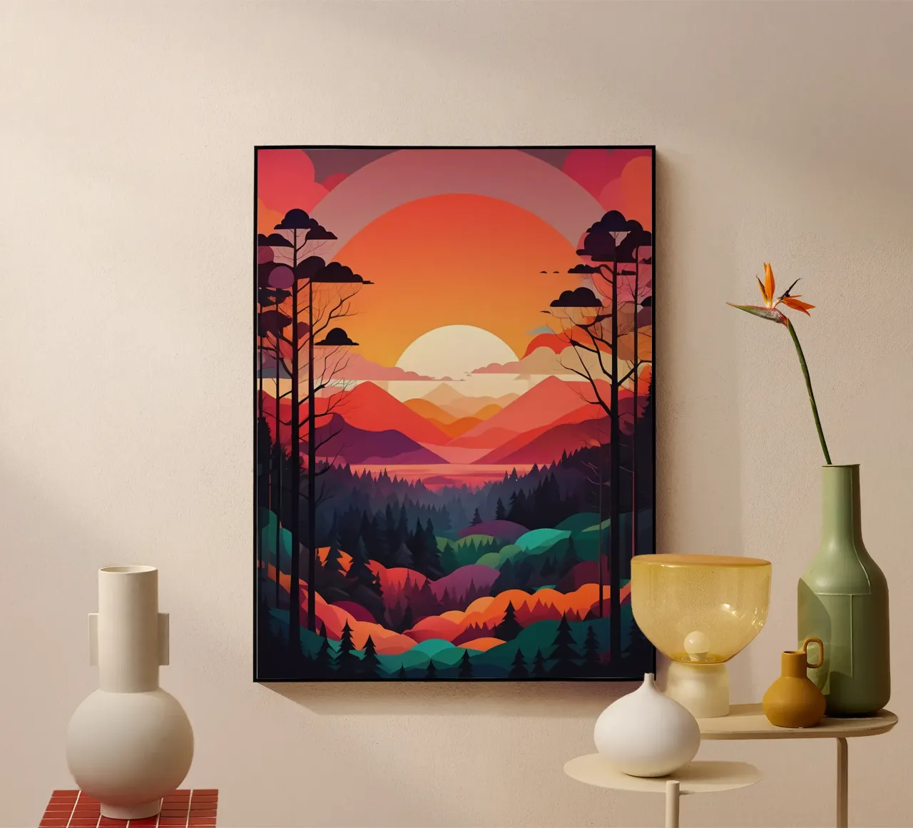 Sonnenuntergangssinfonie Acryl-Glas von Artistic-shop