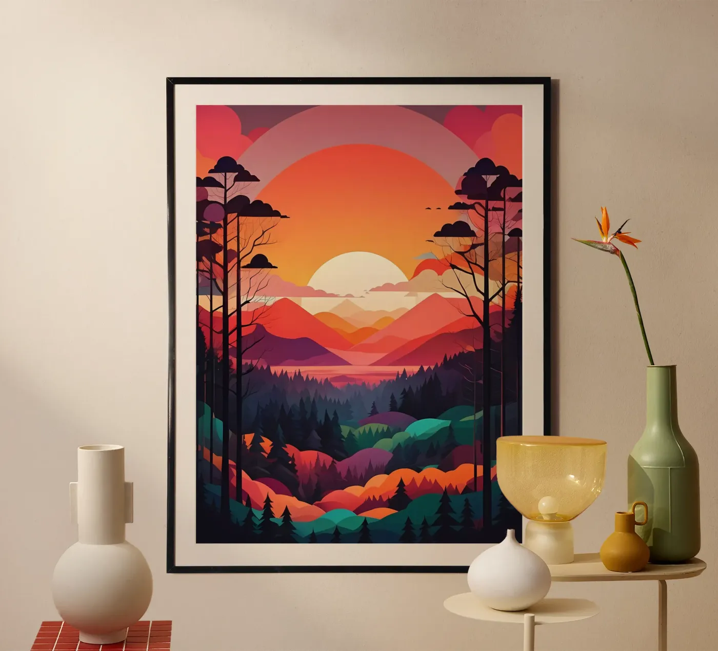 Sunset Symphony poster by Artistic-shop