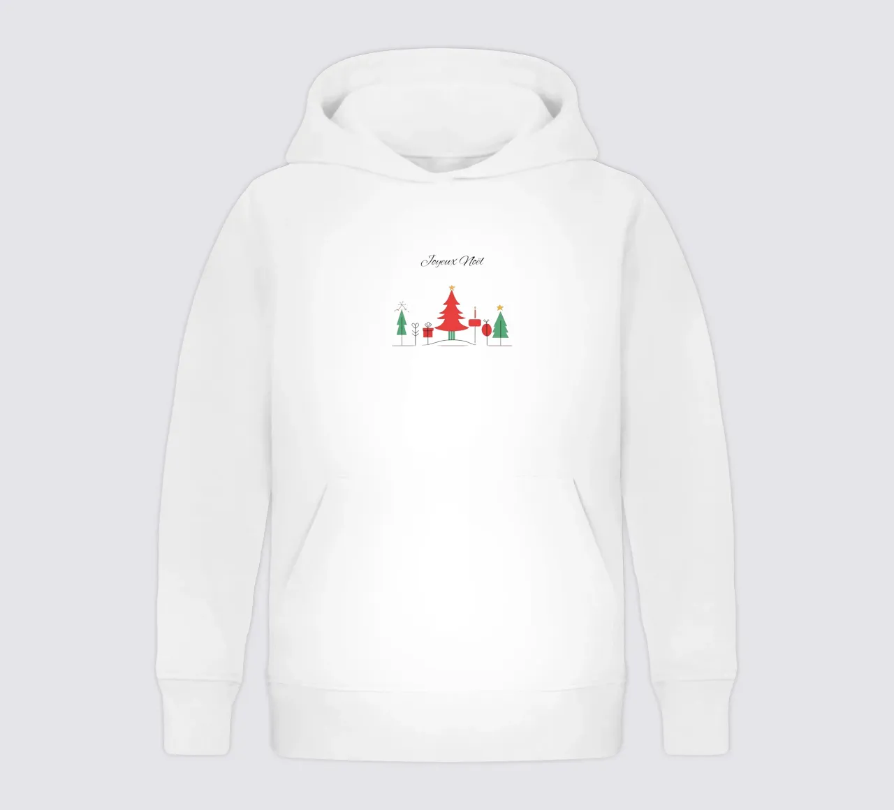 Minimalist Christmas to personalise kids hoodie by Rezh creations