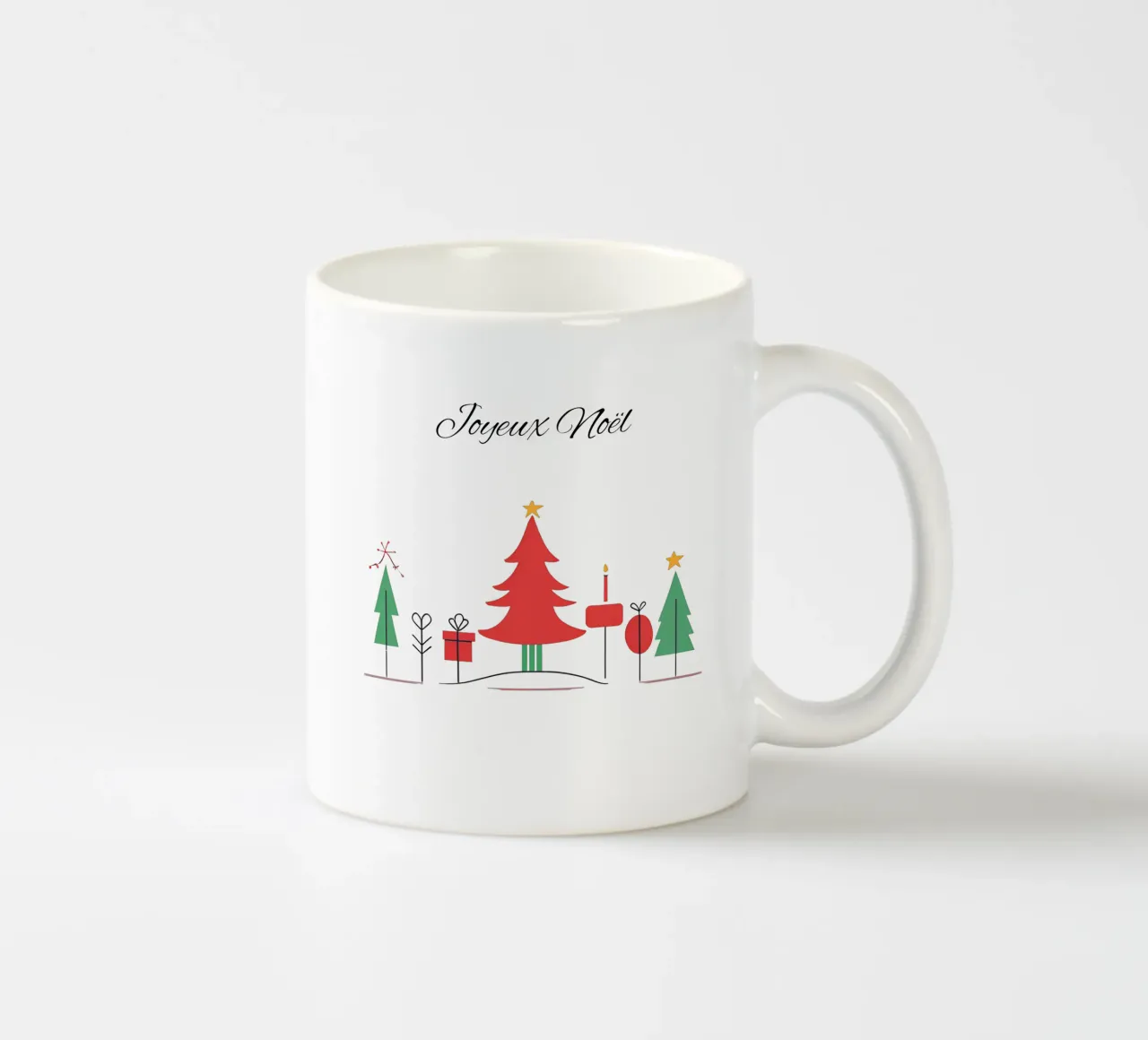 Natale minimalista da personalizzare tazza in ceramica da Rezh creations