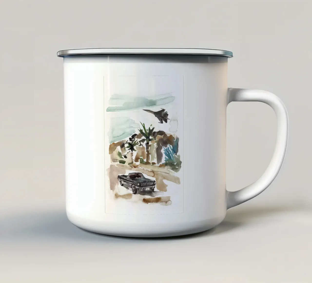 She set the Jet tazza in smalto da Victoria Verbaan