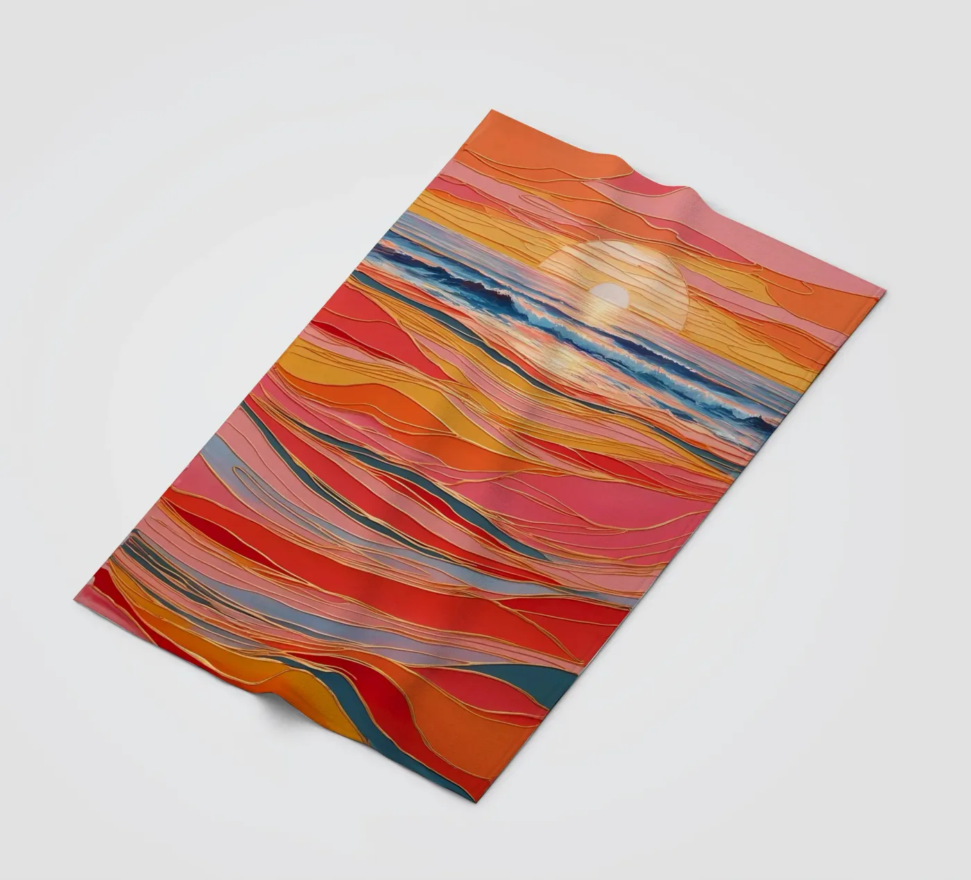 Sunset Symphony Fleecedecke von Artistic-shop