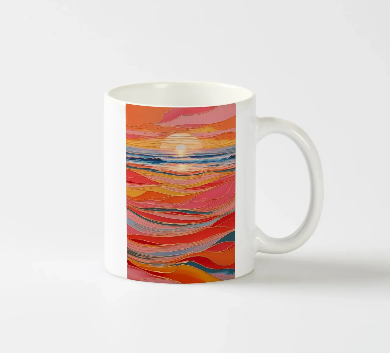 Sunset Symphony ceramic mug by Artistic-shop