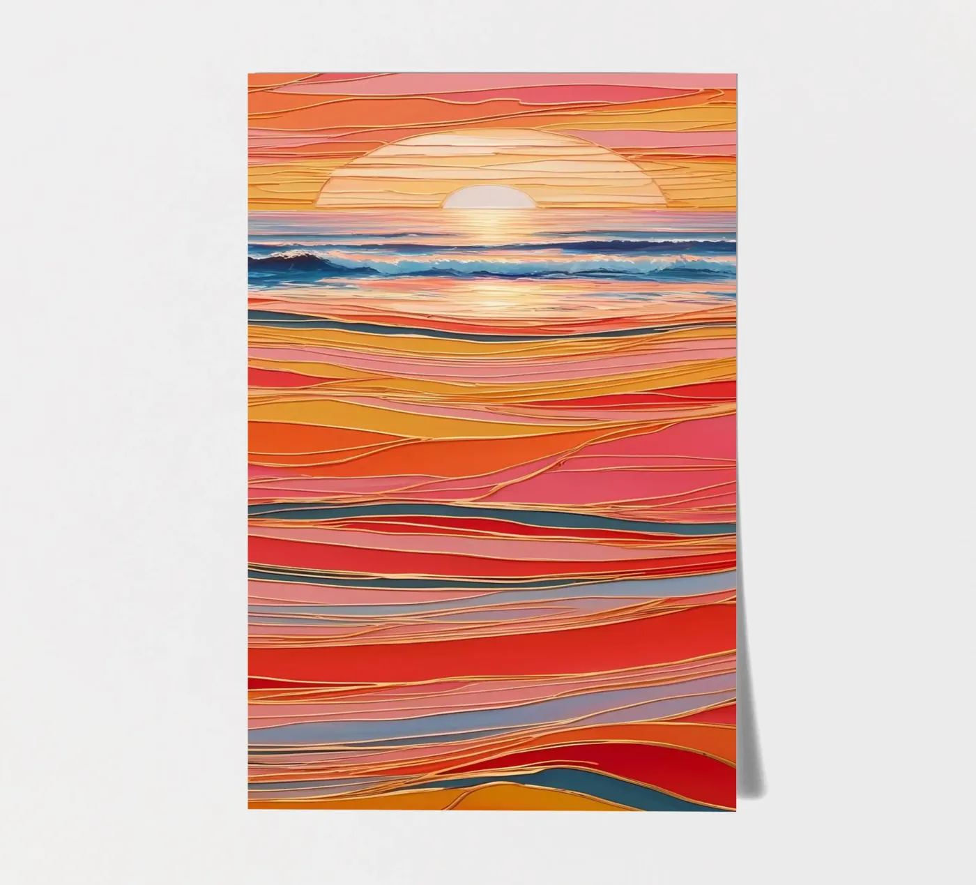 Sunset Symphony sticker sheet by Artistic-shop