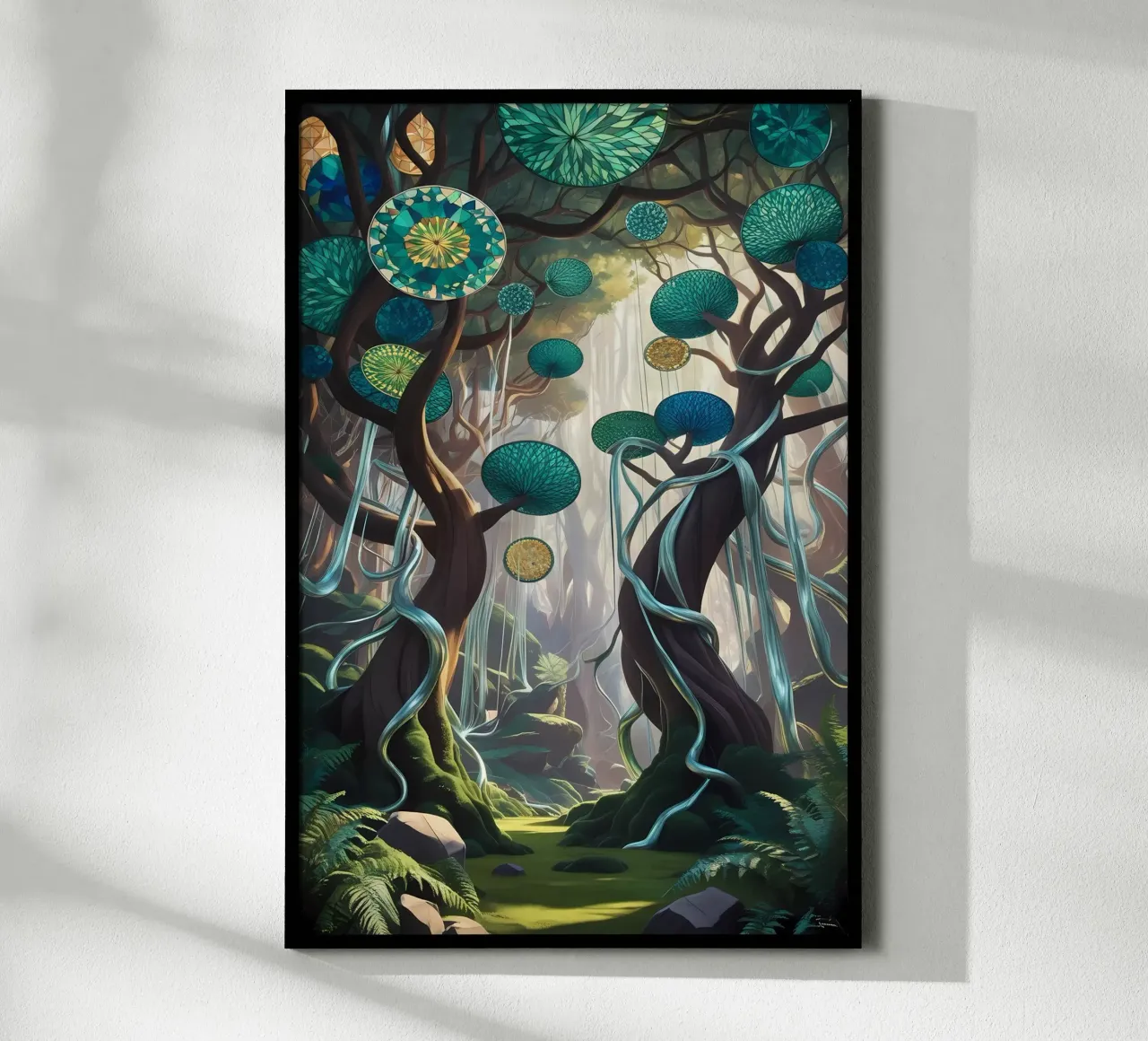Baldacchino incantato poster con telaio in alluminio da Artistic-shop