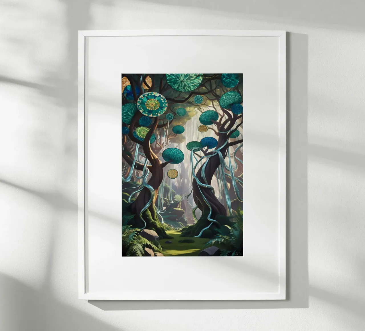 Baldacchino incantato poster con telaio in alluminio da Artistic-shop