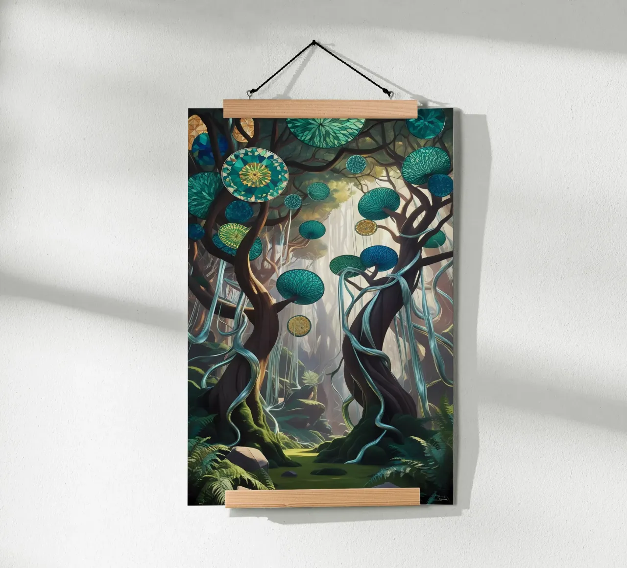 Baldacchino incantato poster con telaio in alluminio da Artistic-shop