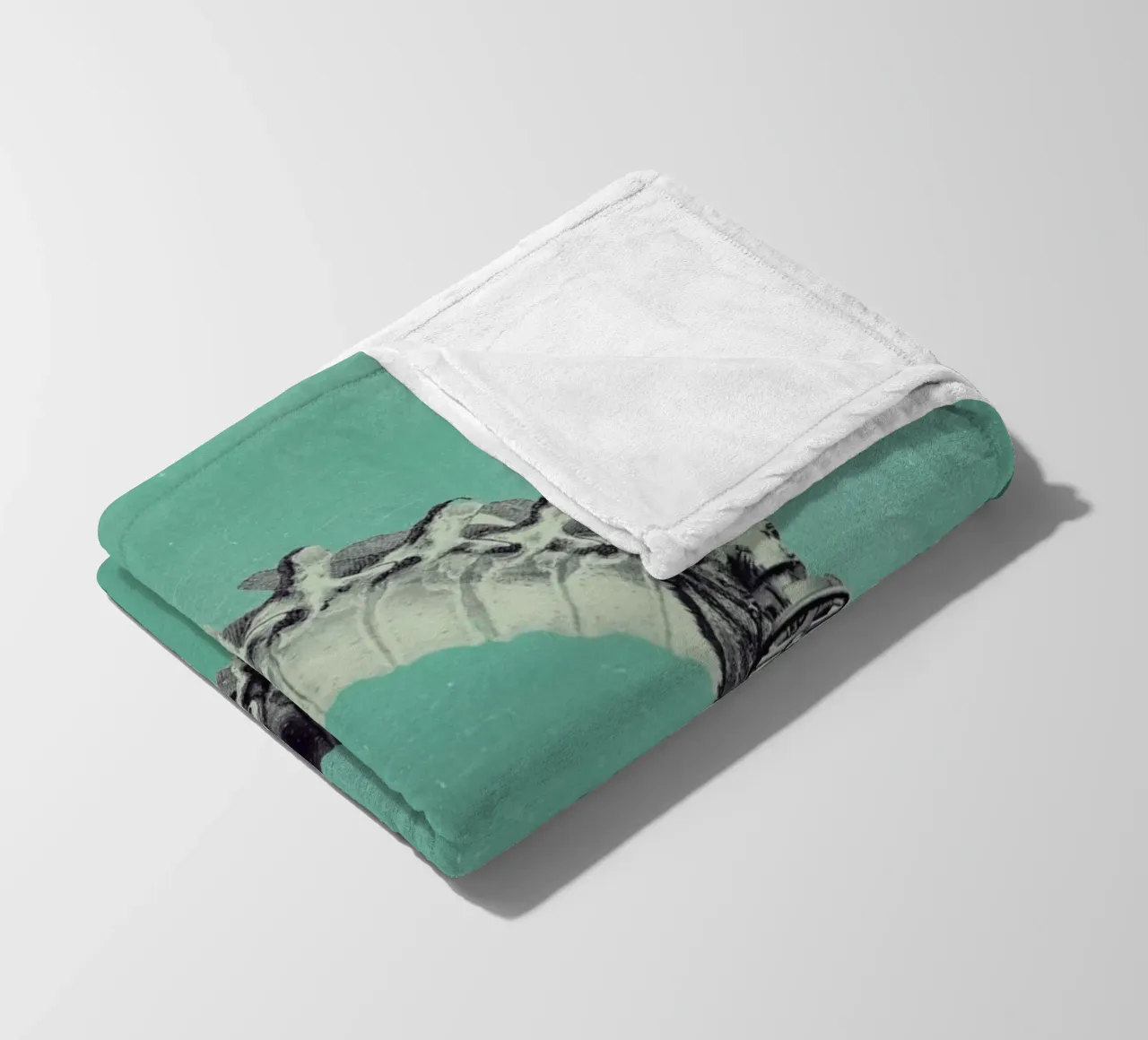 Steampunk Alphabet Letter O fleece blanket by Birgit Palma