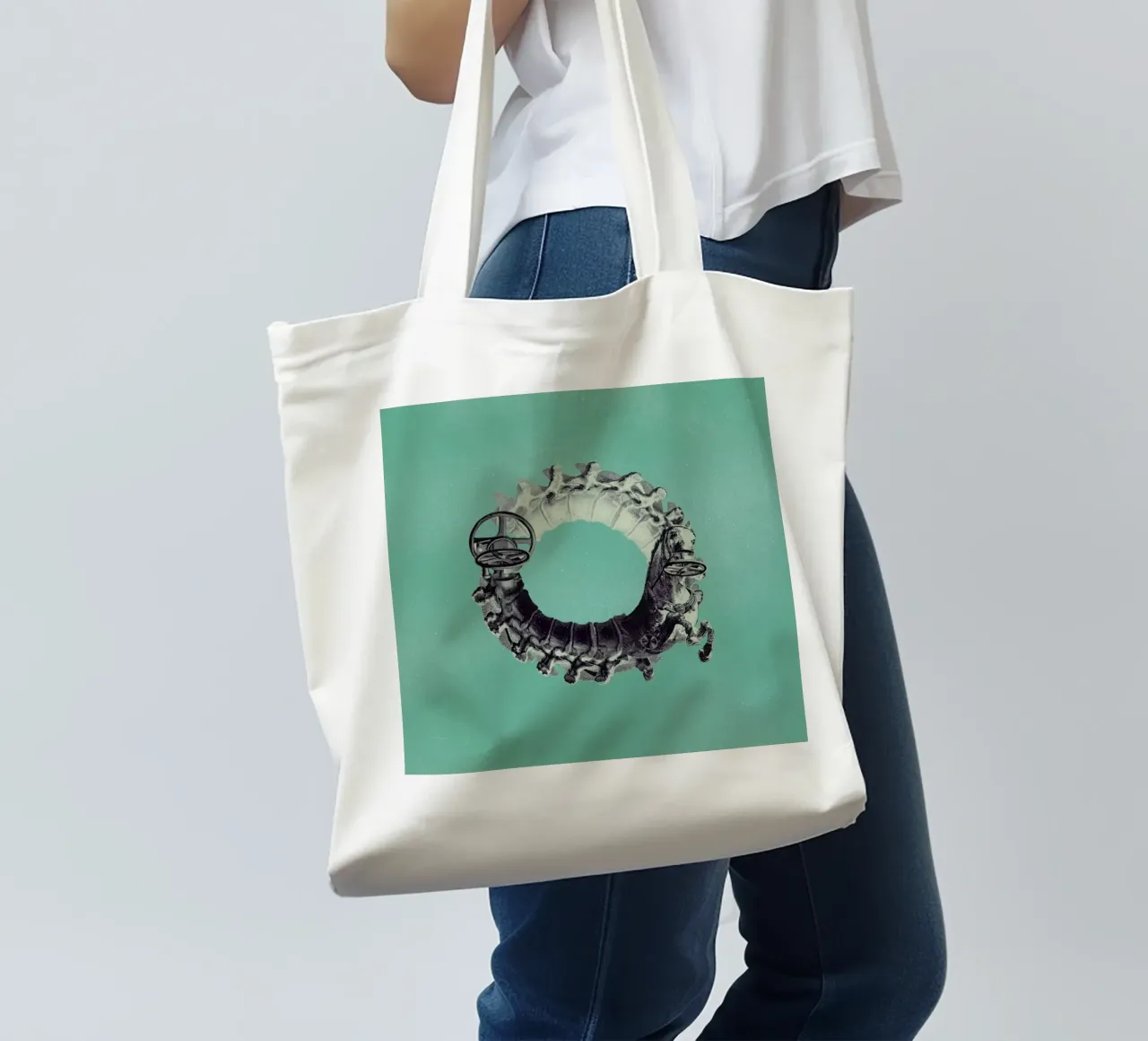 Steampunk Alphabet Letter O tote bag by Birgit Palma