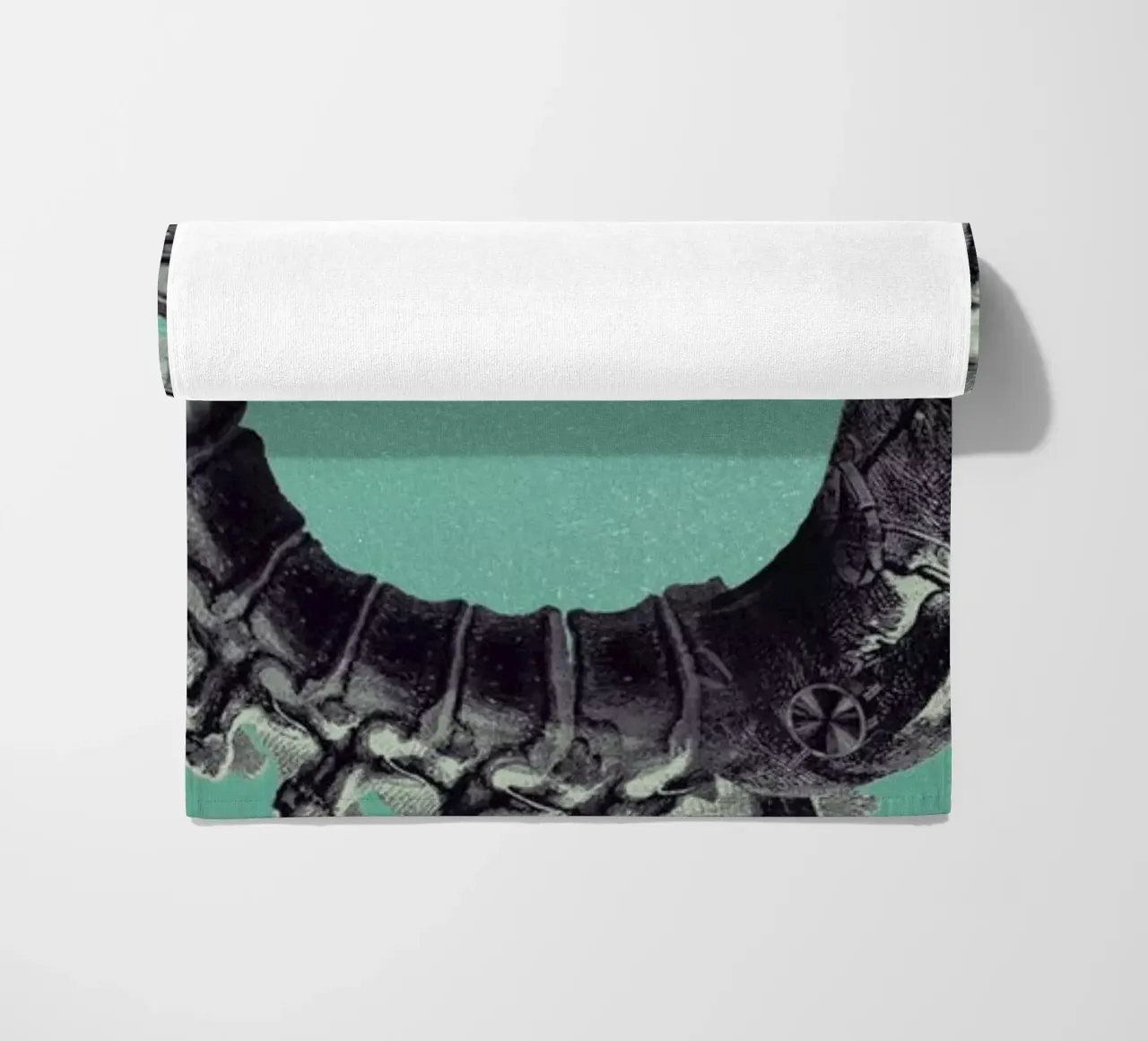 Steampunk Alphabet Letter O beach towel by Birgit Palma