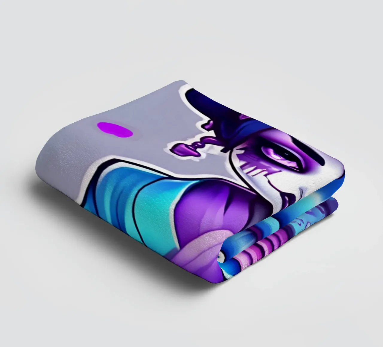 Black geisha 2 towel by Rezh creations