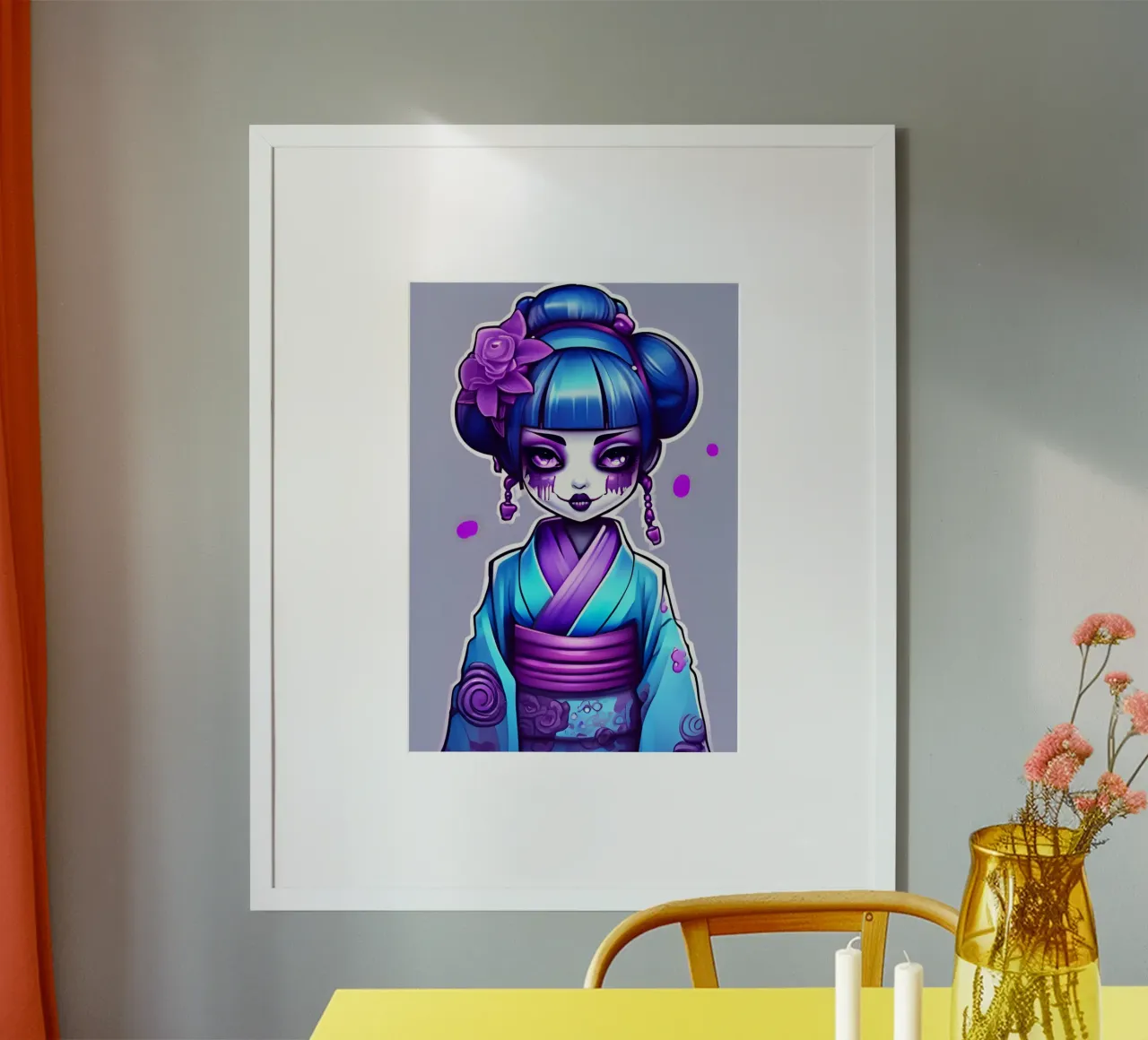 Black geisha 2 hahnemühle by Rezh creations
