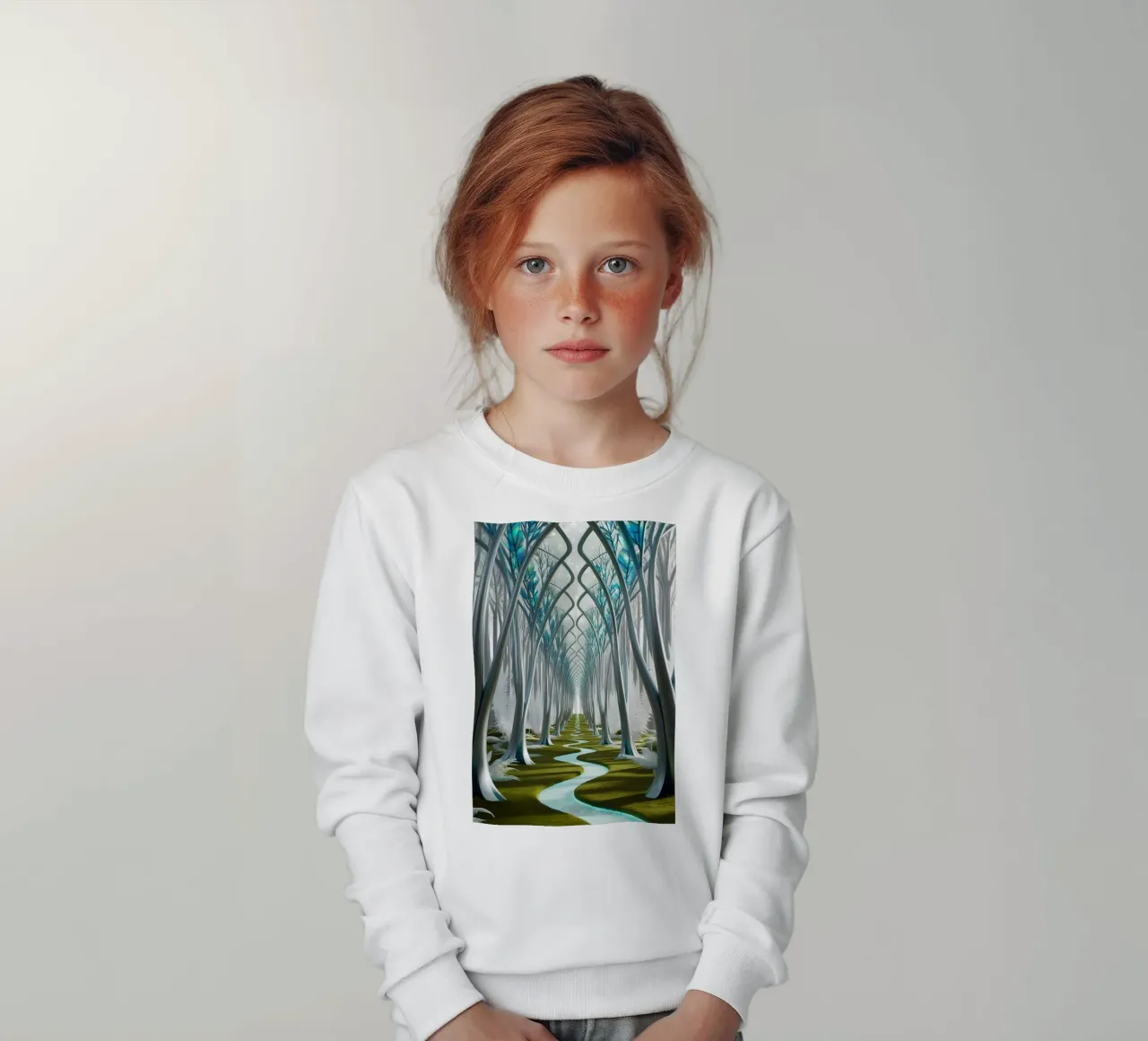 Corridoi cristallini: Una foresta da sogno felpa bambino da Artistic-shop