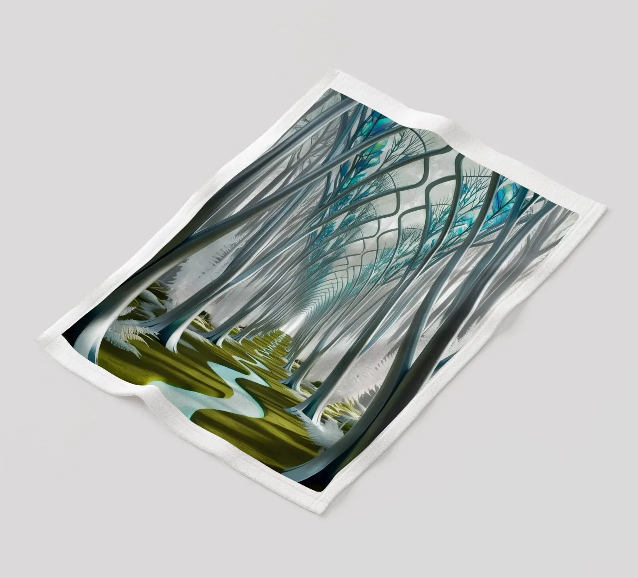 Corridoi cristallini: Una foresta da sogno coperta in pile da Artistic-shop