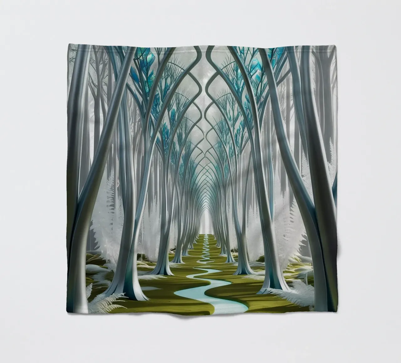 Corridoi cristallini: Una foresta da sogno coperta in pile da Artistic-shop