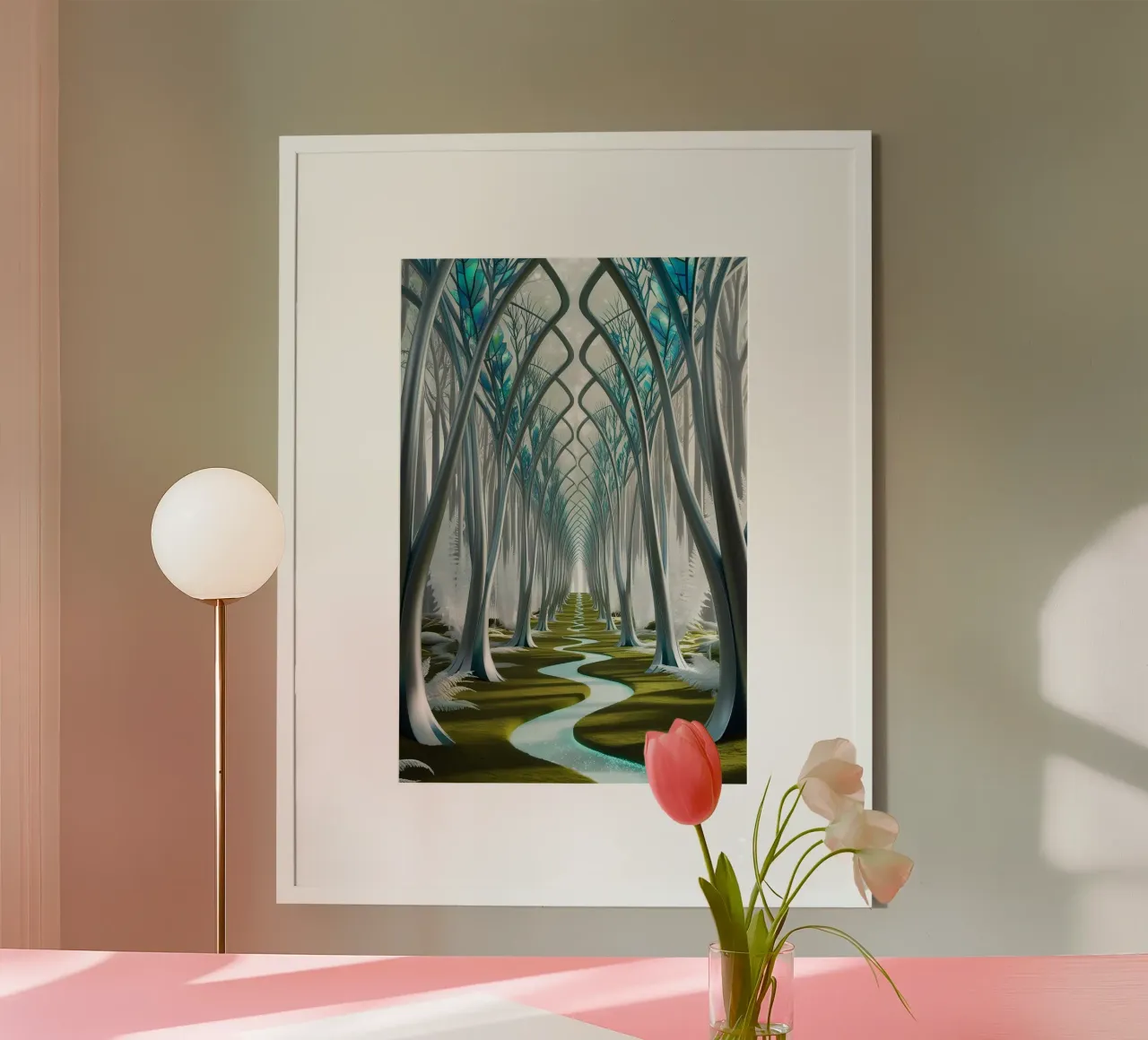 Corridoi cristallini: Una foresta da sogno carta hahnemühle da Artistic-shop