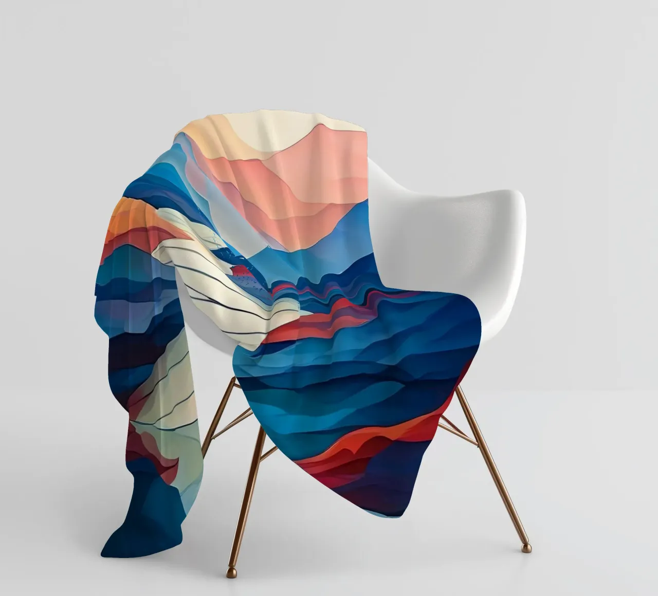 Serpentine Serenity coperta in pile da Artistic-shop