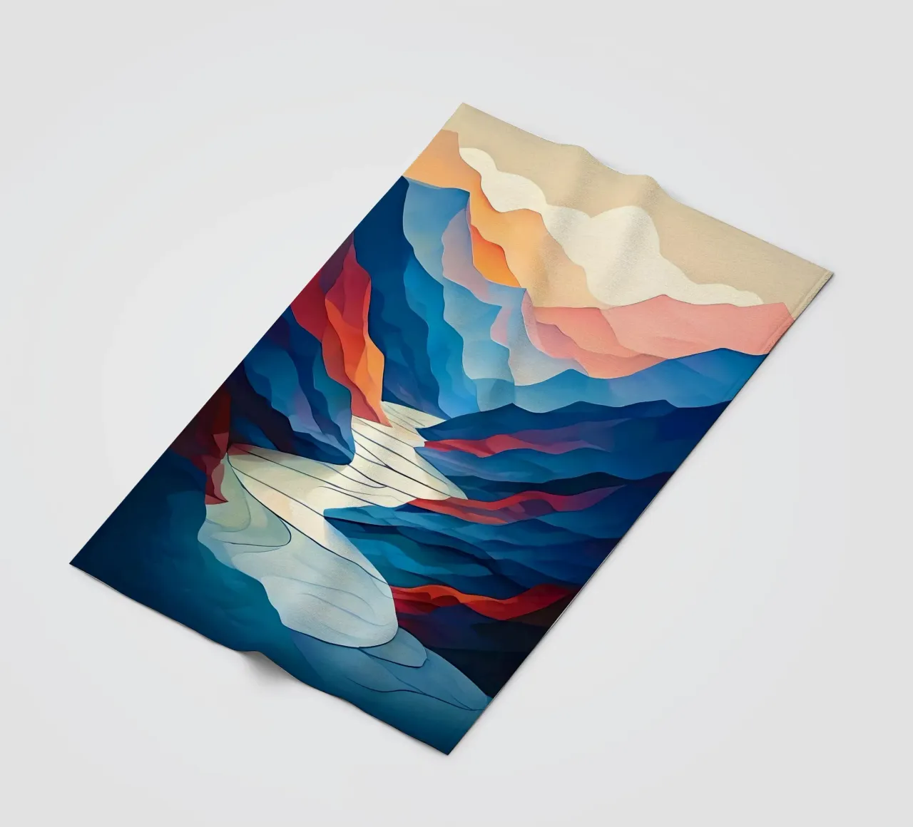 Serpentine Serenity coperta in pile da Artistic-shop