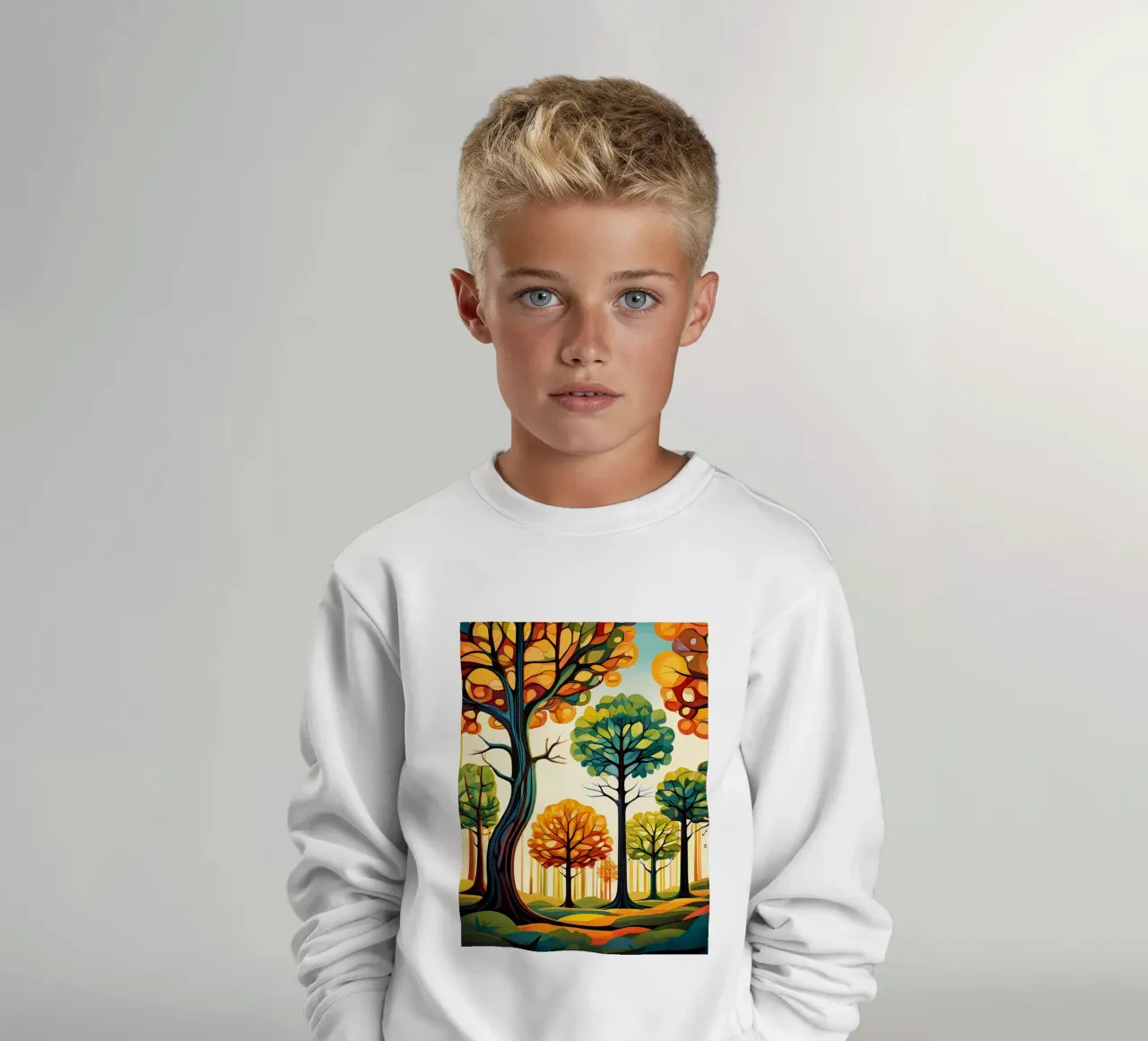 Paesaggio onirico autunnale felpa bambino da Artistic-shop